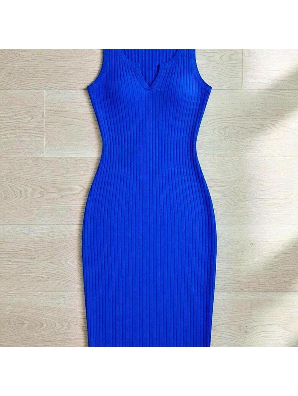 💙 Blue Ribbed Stretchy Dress 💙